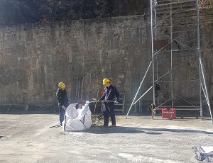 Messa in sicurezza scarico fondo di diga in provincia di Cuneo